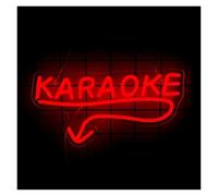 LEMST LED néon signe Karaoke Enseigne Au Néon Dimmable Alimenté Par USB Pour Man Cave Music Studio Salle De Jeux Bar Club Fête Concert Décor 40.5cmx21cm/15.95inx8.27in