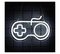 LEMST LED néon signe Panneau Lumineux Néon Avec Contrôleur De Jeu, Intensité Variable, Pour Chambre À Coucher, Salle De Gamer, Grotte, Fête, Décor Mural, 30cmx20cm