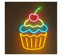 LEMST LED néon signe Panneau Néon Pour Cupcakes, Alimenté Par USB, Variable, Affichage De Fenêtre D'affaires, Magasin De Gâteaux, Café, Dessert, Décor Mural, 38cm(Style 3)