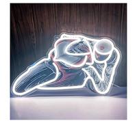 LEMST Néon Enseignes lumineuses Decor Enseigne Au Néon De Course De Moto Pour Décoration Murale, Luminosité Réglable, Lumière LED Suspendue Pour Magasin, Appartement, Maison, 40.3cm×25cm
