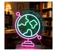 LEMST néon signe Enseigne Au Néon LED Knowledge Is Power