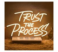 LEMST néon signe Enseigne Au Néon LED Trust The Process