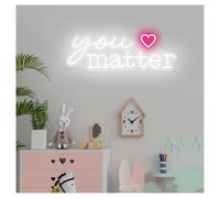 LEMST néon signe Enseigne Au Néon LED You Matter À Intensité Variable