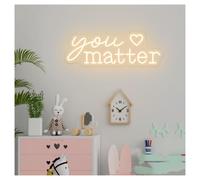 LEMST néon signe Enseigne Au Néon LED You Matter À Intensité Variable