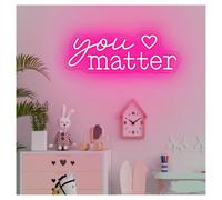LEMST néon signe Enseigne Au Néon LED You Matter À Intensité Variable