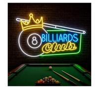 LEMST néon signe Enseigne Néon Billard Club