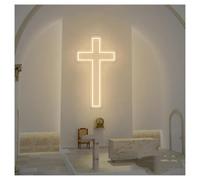 LEMST néon signe Enseigne Néon LED Croix Intensité Variable
