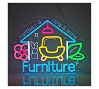 LEMST néon signe Enseigne Néon LED House Shape Furniture