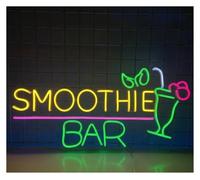 LEMST néon signe Enseigne Néon LED Smoothie Bar
