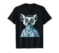 Lemur Doctor Stéthoscope école infirmière Madagascar Singe T-Shirt