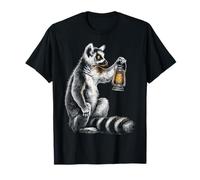 Lémurien à queue annulaire avec lanterne Art animal Lémurien à queue annulaire T-Shirt