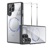 Lemxiee Case pour REDMAGIC 11 Pro Coque en Silicone Flexible + Acrylique Transparent + [2 Pièces] Protecteur d'écran Verre Trempé pour REDMAGIC 11 Pro