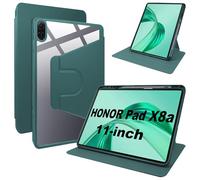 Lemxiee Coque pour Honor Pad X8b & Pad X8a 11" Case avec Porte styleto & Béquille Rotatif,Cuir PU + Acrylique Transparent