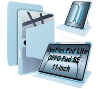 Lemxiee Coque pour OnePlus Pad Lite & Oppo Pad SE 11" Case avec Porte styleto & Béquille Rotatif,Cuir PU + Acrylique Transparent