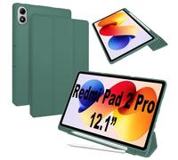 Lemxiee Coque pour Xiaomi Redmi Pad 2 Pro & POCO Pad M1 12.1" Case avec Porte styleto & Béquille Cuir PU + Silicone Coque