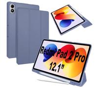 Lemxiee Coque pour Xiaomi Redmi Pad 2 Pro & POCO Pad M1 12.1" Case avec Porte styleto & Béquille Cuir PU + Silicone Coque