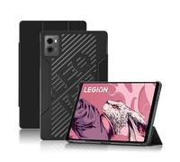 Lemxiee Cover pour Lenovo Legion Tab Coque,Housse Premium en Cuir PU avec Support Pliable/dissipateur Thermique pour Lenovo Legion Tab -Noir