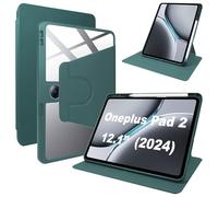 Lemxiee Cover pour Oneplus Pad 2 & Oppo Pad 3 Pro Coque Case avec Emplacement pour Stylo & Support pivotant Cuir PU + Acrylique Transparent Coque pour Oneplus Pad 2 & Oppo Pad 3 Pro 12.1" Case