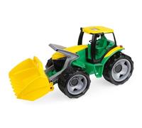Lena 02031 - Camion-Benne géant Actros 63 cm, 3 Axes avec capacité de Charge Solide et Benne verrouillable, Vert/Jaune