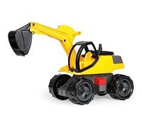Lena 02141 - GIGA Trucks Pelleteuse, puissan Pelle à Sable géante d'env. 80 cm, Pelleteuse Stable à 360 degrés, véhicule de Chantier XXL avec Pelle Qui Fonctionne, pour Enfants à partir de 3 Ans