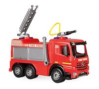 Lena 02158 - GIGA Trucks Pompiers Arocs, Camion de Pompiers géant d'environ 66 cm, avec réservoir de 1,5 litres et Canon à Eau jusqu'à 8 mètres, véhicule pour Enfants à partir de 3 Ans