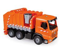 LENA - 02168 Camions à ordures GIGA Trucks Mercedes Benz Arocs, Couleur Orange-Argent, XXL avec 2 poubelles pour Les Enfants à partir de 3 Ans
