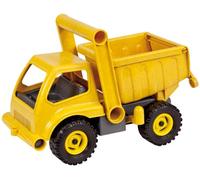 Lena 04210 - EcoActives Camion Benne 27 cm, Véhicule Jouet de Chantier pour Enfants à partir de 2 Ans, Robuste Camion à Benne basculante avec Benne verrouillable, Odeur Naturelle de Bois