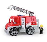 LENA - 04457 Véhicule de Pompiers Truxx avec Figurine Jouet, Camion de Pompiers avec échelle de Sauvetage, Camion de Pompiers avec Portes ouvrantes, véhicule Jouet pour Enfants à partir de 24m