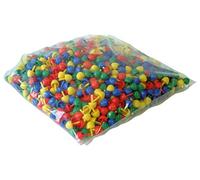 LENA 35024 - Lot de 1000 Bouchons mosaïques colorées, 15 mm