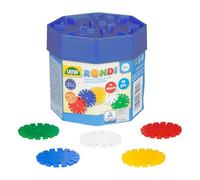 LENA - 35946 Rondi - Jeu de Construction - 55 pièces aux Couleurs Vives, Environ 45 mm, avec des pièces de Plug-in, Jeu avec Blocs de Plug-in pour Les Enfants à partir de 2 Ans