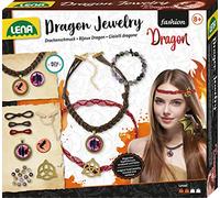 Lena 42303 - Ensemble de bijoux en forme de dragon - Avec collier et amulette - Bracelet en perles et accessoires magiques pour cheveux - Pour enfants à partir de 8 ans