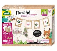 Lena- Set de Bricolage Eco Florale, avec 2 Attrape-rêves Ø 18cm, 4 Cartes Pliables 10,5 x 15 cm pour Fleurs séchées, décoration et livret d'accompagnement, à partir de 8 Ans, 42835