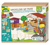 Lena 42836 Eco Upcycling Kit de bricolage My Pony pour utiliser des emballages recyclés pour créer une cour équestre, kit créatif pour enfants à partir de 6 ans