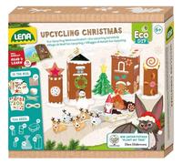 Lena 42840 Eco Upcycling Kit de bricolage de Noël pour enfants à partir de 6 ans - Kit complet avec ouate, autocollants et autres accessoires de bricolage - Storybook avec instructions pour la