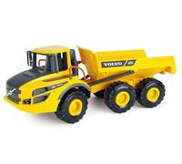 Lena 4616 Worxx - Volvo A25G - Camion à Benne basculante en Plastique ABS avec pneus en Caoutchouc et essieux en Acier - Véhicule de Chantier avec Direction articulée - pour Enfants à partir de 3 Ans