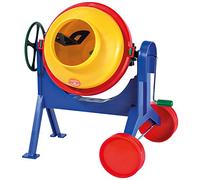 Lena 5003 Betonnière, malaxeur à ciment env. 28 cm, avec fonction réaliste à l'aide de la roue rotative et de la manivelle, pour enfants à partir de 3 ans, jouets pour la plage et le bac à sable