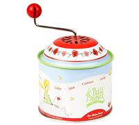 Lena 52769 - Boîte à Musique rotative Le Petit Prince, 10,5 x 7,5 cm, en métal, avec mélodie Claire de Lune, Orgue Rotatif pour Enfants à partir de 18 Mois