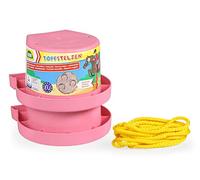 Lena Fer à Cheval, échasses en Pot, boîtes env. 13 cm, pour exercer l'équilibre, dollis de Marche pour Enfants à partir de 36 Mois, 61412, Rose