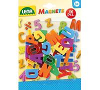 SIMM Spielwaren Lena 65745-Lettres Grand pièces magnétiques, 36, env. ø 3 cm