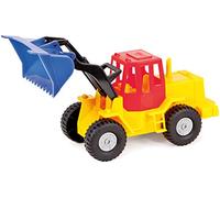 Lena 7252 Chargeuse Frontale Profi d'environ 27 cm, avec des pneus Robuste et Une Pelle Avant Mobile, véhicule Jouet pour Enfants à partir de 2 Ans, adapté pour intérieur et extérieur Multicolore