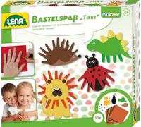 LENA - bricolage animaux, set de bricolage pour réaliser des animaux, la main de l'enfant sert de gabarit pour différents éléments de formes