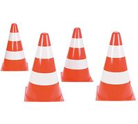 LENA Chapeau de trafic Unisexe pour Jeunes, Orange, Blanc, 22 cm