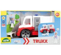 Lena D'urgence Truxx Avec Figurine Et Civière, Accessoires, Ambulance Avec Portes Ouvrantes, Véhicule Jouet Pour Enfants À Partir De 24m +, 04456, Argenté Et Bleu