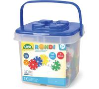 LENA Jeu d'emboîtement Rondi 25 seau 550 pièces 5 couleurs diamètre 25mm
