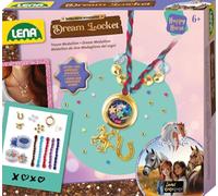 Lena Kit de bricolage Happy Horse Dream Locket - Kit de bijoux à faire soi-même avec chaîne médaillon, pendentif cheval, paillettes à remplir et effet shaker, pour filles à partir de 6 ans
