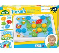 LENA Mon premier set de mosaïque animaux 36 fiches avec des motifs d'animaux