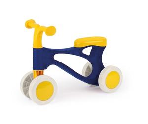 LENA - My First Scooter Bleu-Jaune - Trottinette Enfant dès 18 Mois, Usage intérieur & extérieur, 48 cm, essieux Acier zingué 6 mm, Fabriqué en Europe