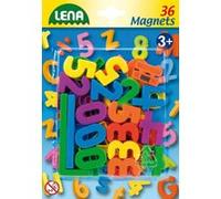 Lena Aimants 65747-36 Chiffres et Lettres, env. Ø 3 cm