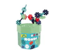 Lena Rondi 25 Boîte de Construction - Jeu de 170 pièces, Ø 25 mm, Enfants à partir de 3 Ans