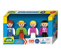 LENA TRUXX Set de figurines de jeu vert Chauffeur de bus Paysan Fille et cavalière